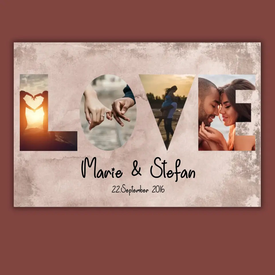 Mein Happy End (an sie oder ihn) - Paar-Leinwand