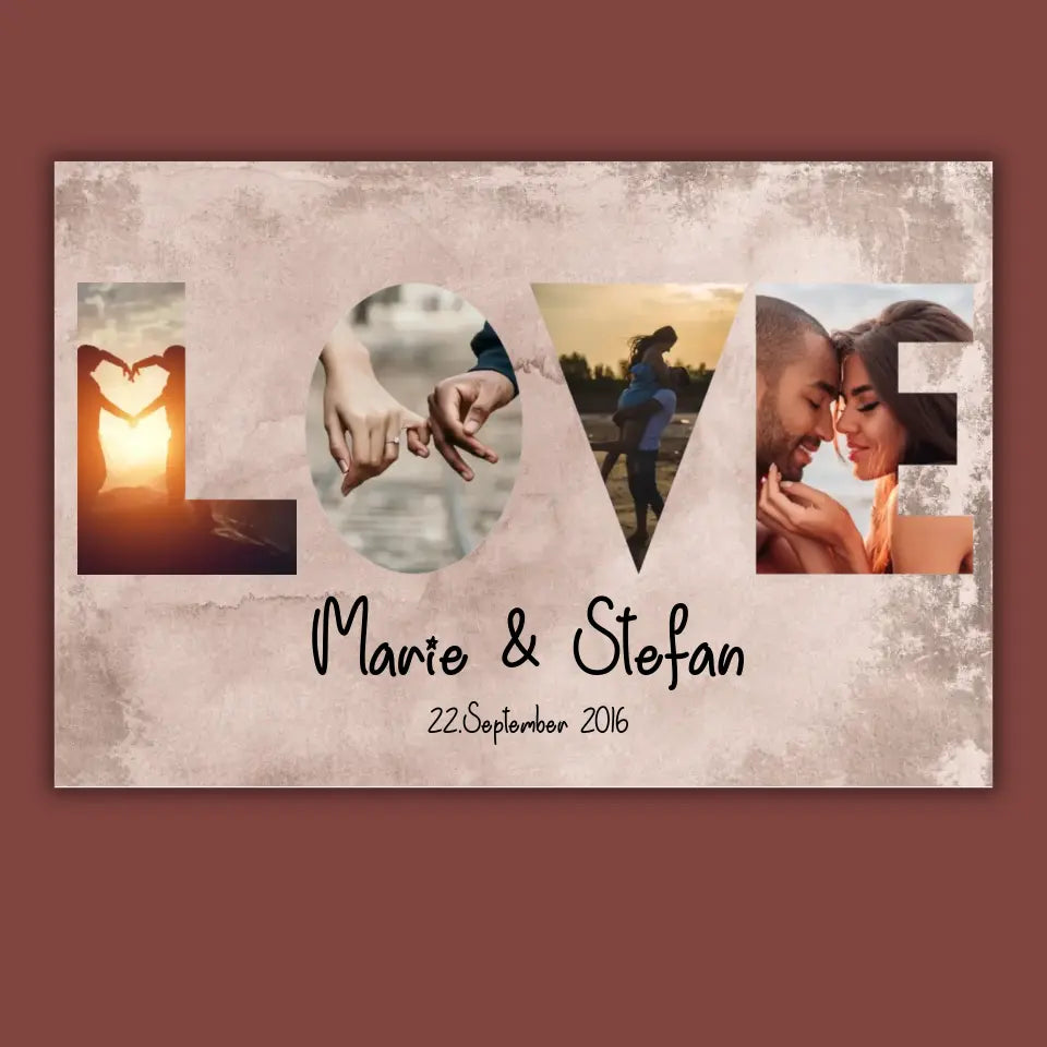 Mein Happy End (an sie oder ihn) - Paar-Leinwand