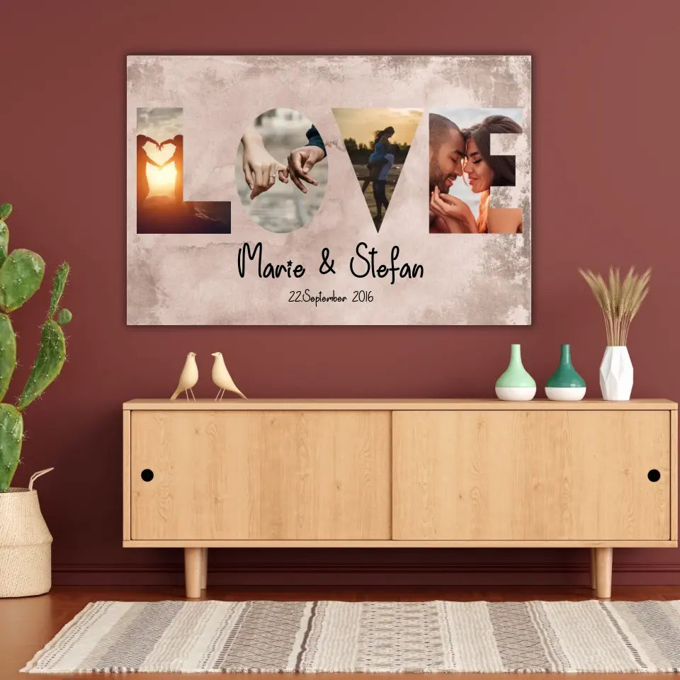 Mein Happy End (an sie oder ihn) - Paar-Leinwand