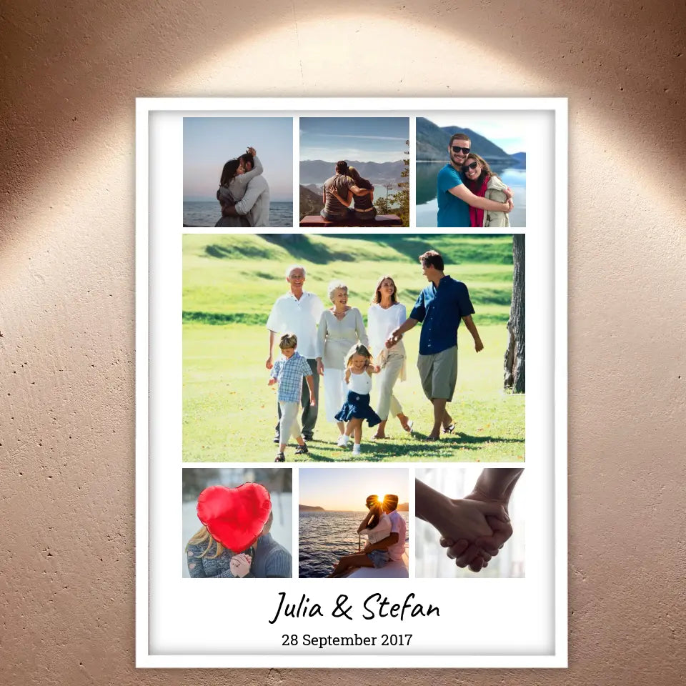 7 Foto Galerierahmen - Individuelle Erinnerung