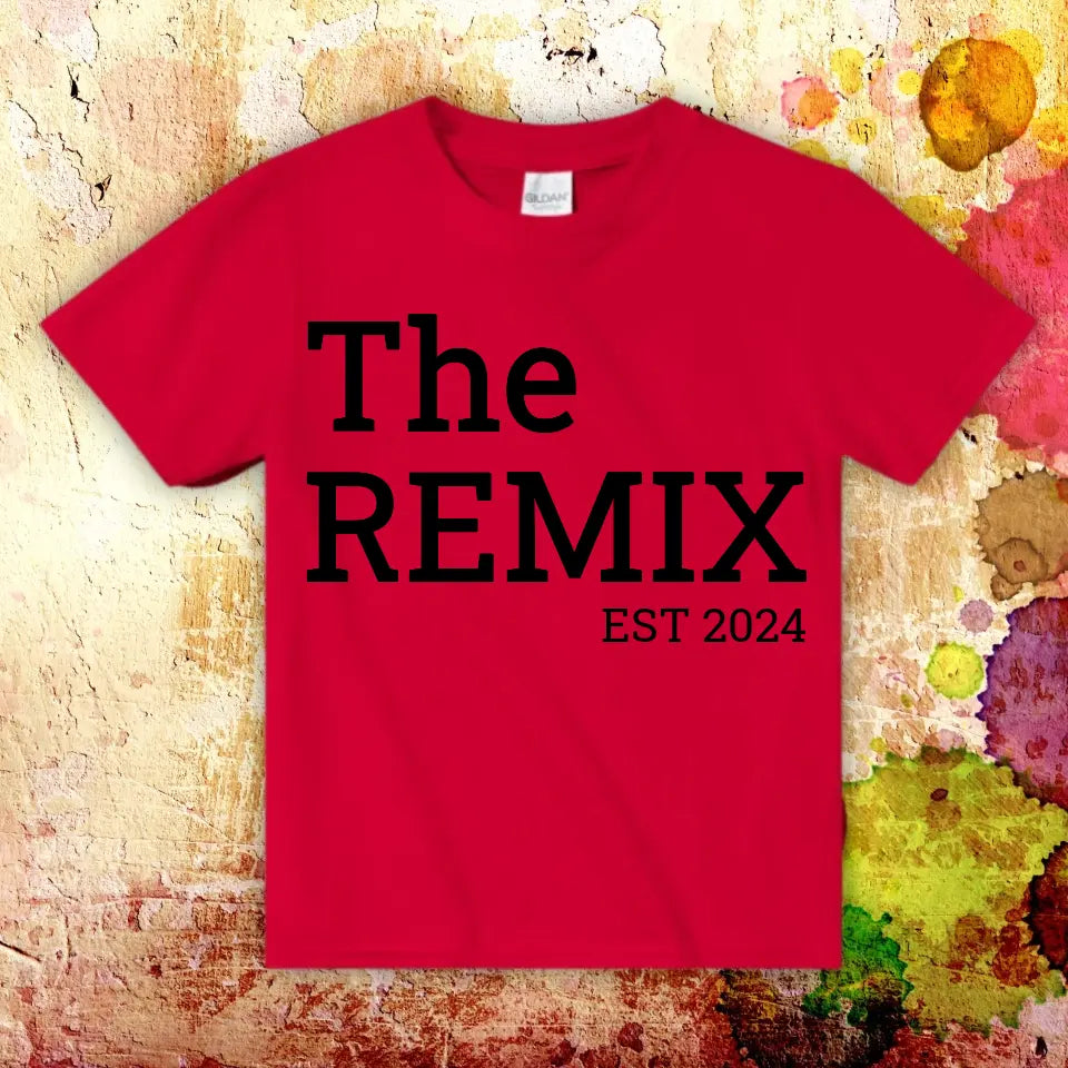 The Original & The Remix - individuelles Eltern-Kind-T-Shirt