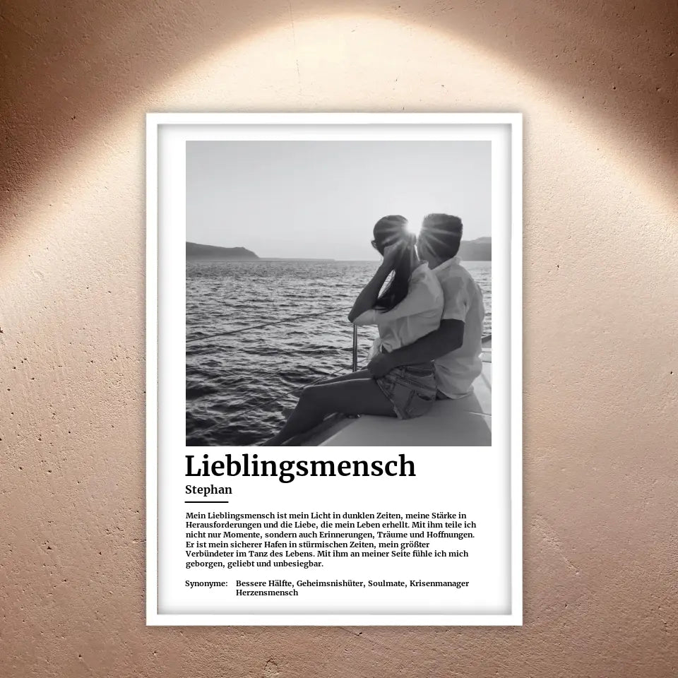 Foto mit Definition - Individuelles Poster mit Rahmen