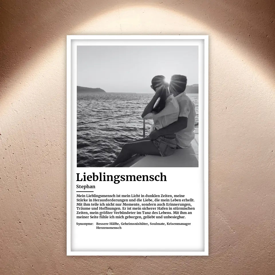 Foto mit Definition - Individuelles Poster mit Rahmen