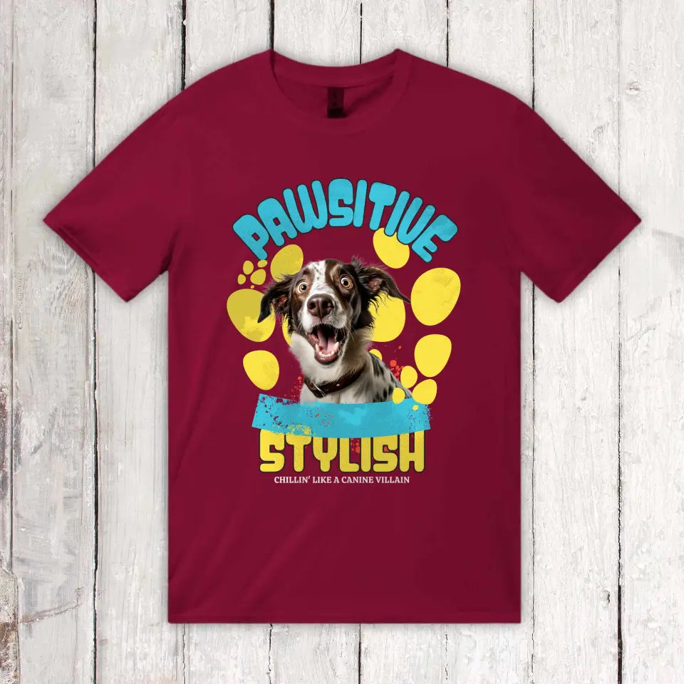 Be Pawsitive - Individuelles T-Shirt mit deinem Foto | Personalize Palace