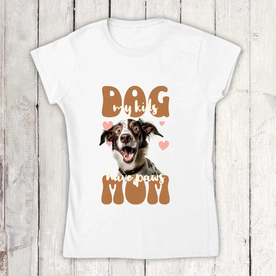 Dog Mom mit Foto - Individuelles Foto T-Shirt