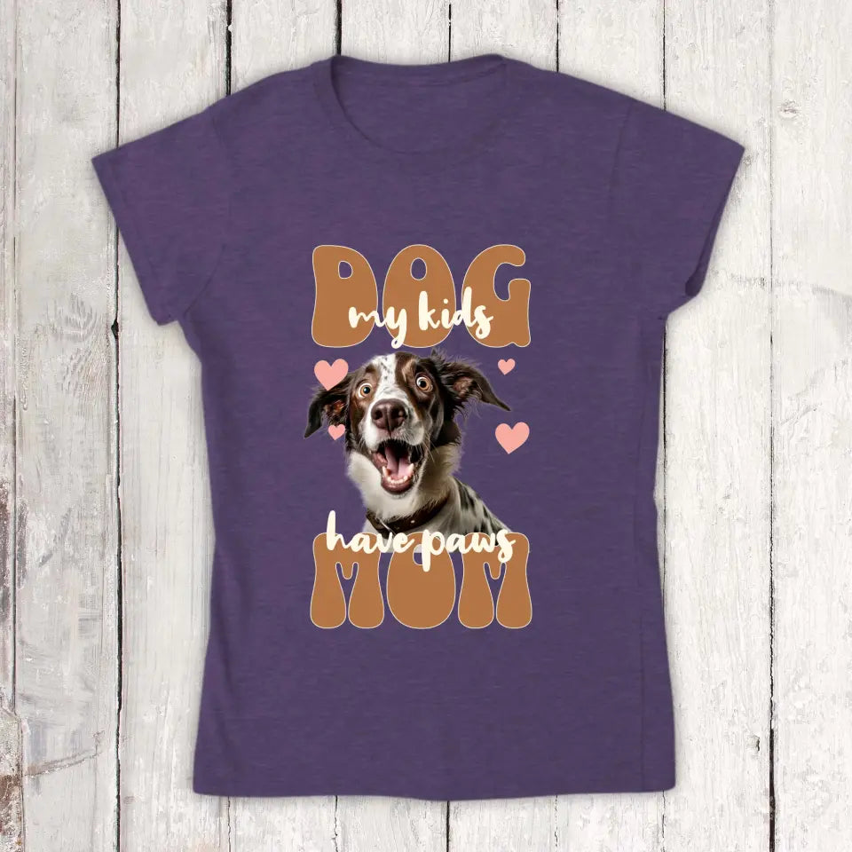 Dog Mom mit Foto - Individuelles Foto T-Shirt
