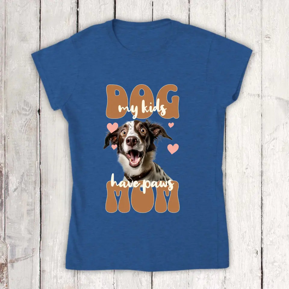 Dog Mom mit Foto - Individuelles Foto T-Shirt