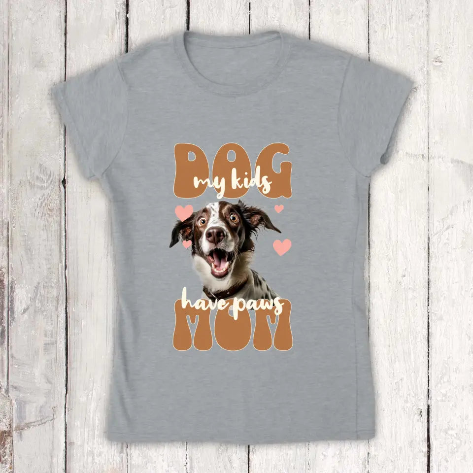 Dog Mom mit Foto - Individuelles Foto T-Shirt
