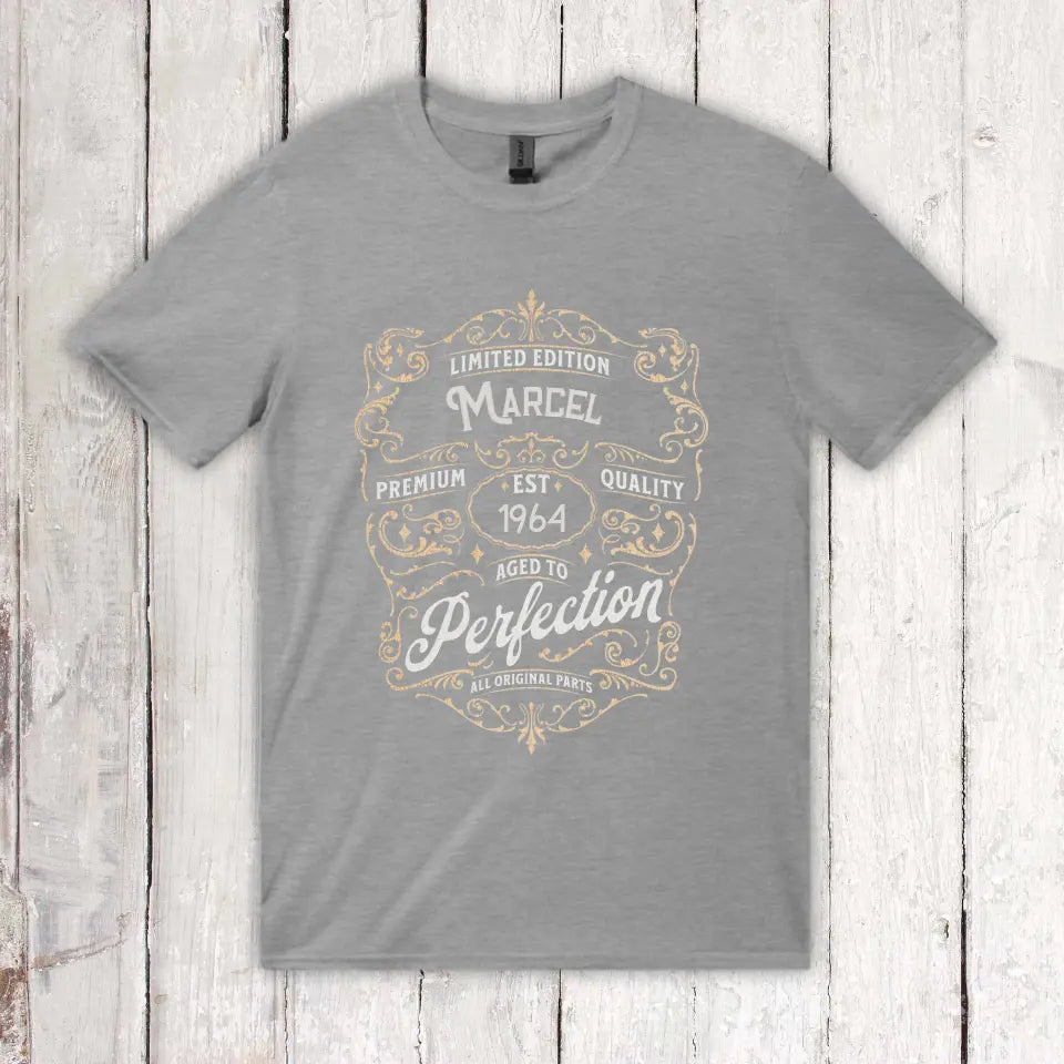 Vintage Birthday - Individuelles T-Shirt