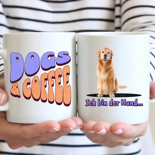 Dogs and Coffee - Individuelle Fototasse