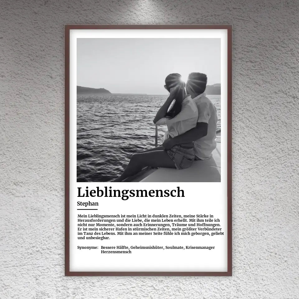 Foto mit Definition - Individuelles Poster mit Rahmen