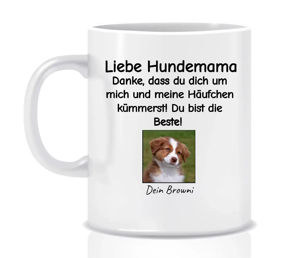 Häufchen - Individuelle Foto-Hundetasse