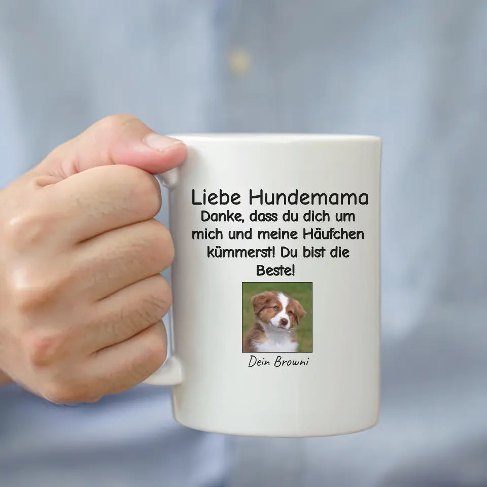 Häufchen - Individuelle Foto-Hundetasse