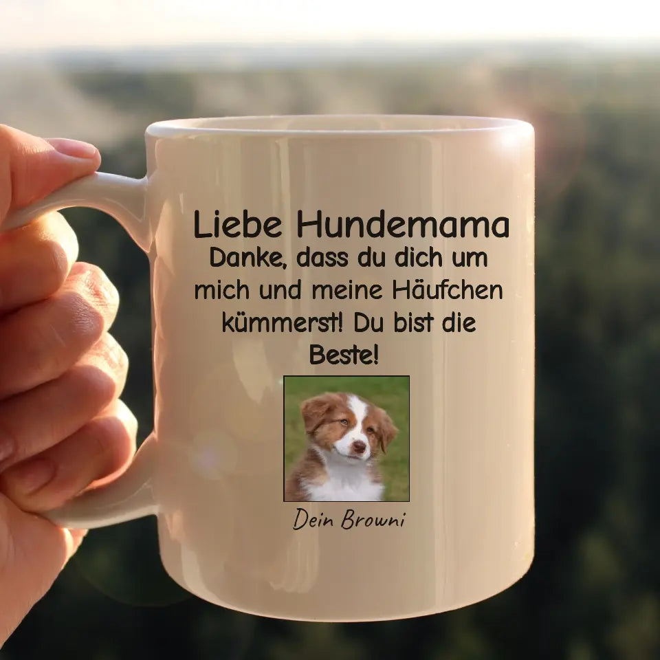 Häufchen - Individuelle Foto-Hundetasse