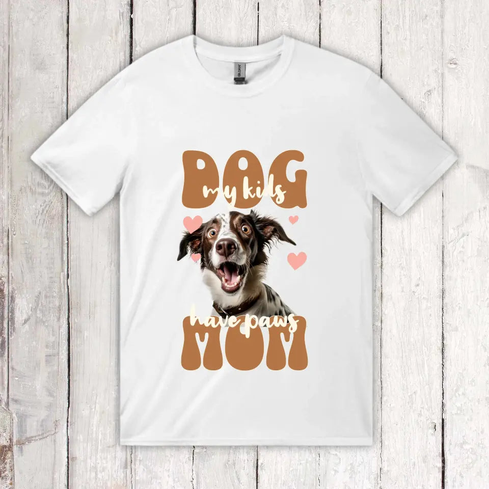 Dog Mom mit Foto - Individuelles Foto T-Shirt