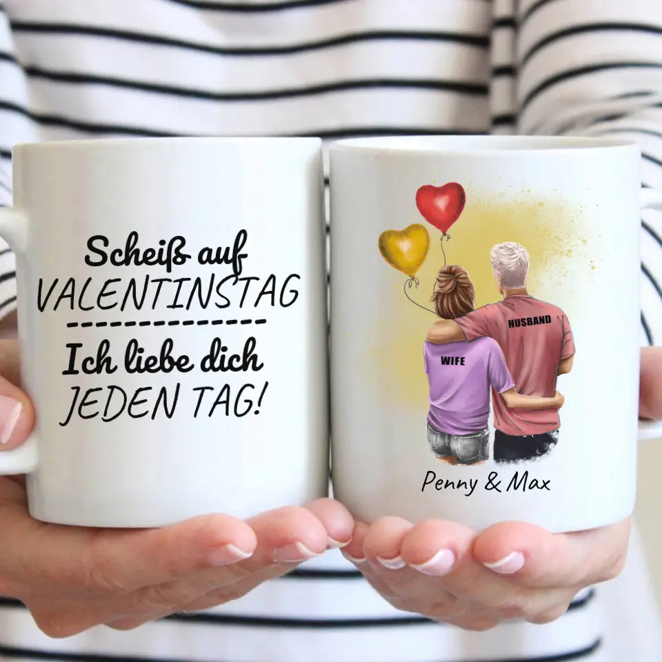 Ich liebe dich jeden Tag - Individuelle Paar-Tasse