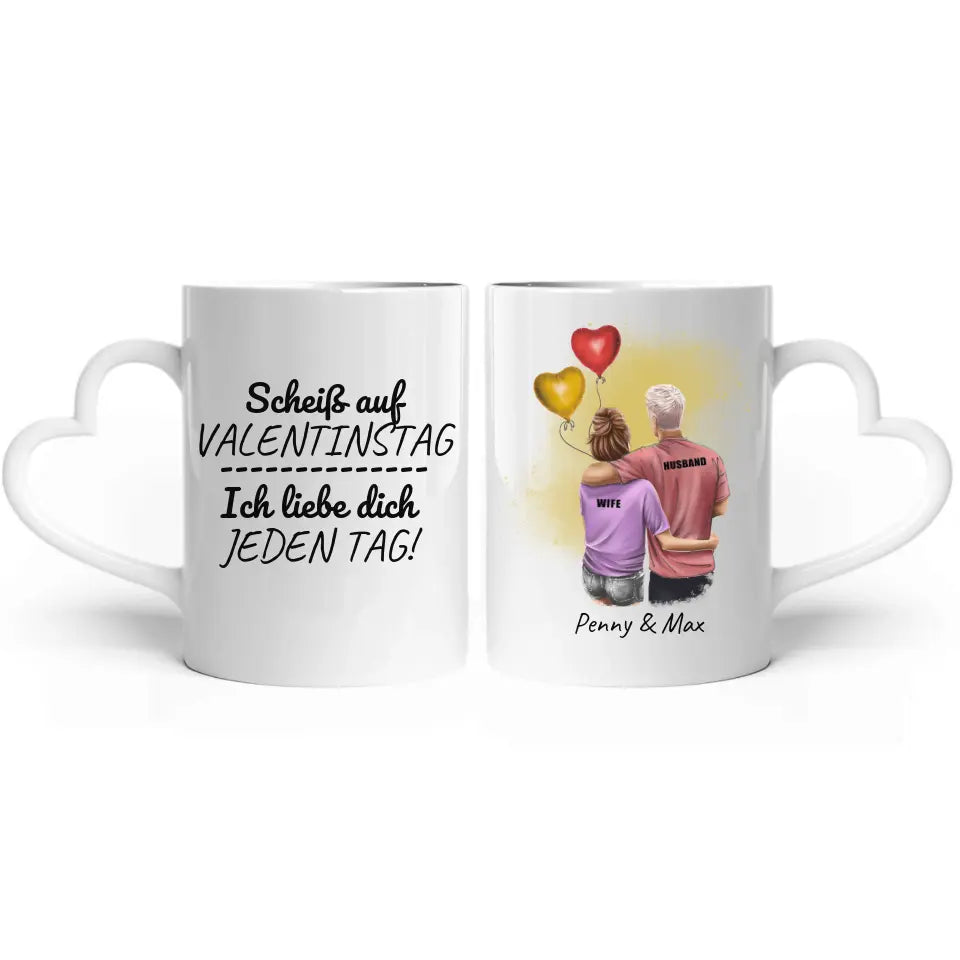 Ich liebe dich jeden Tag - Individuelle Paar-Tasse