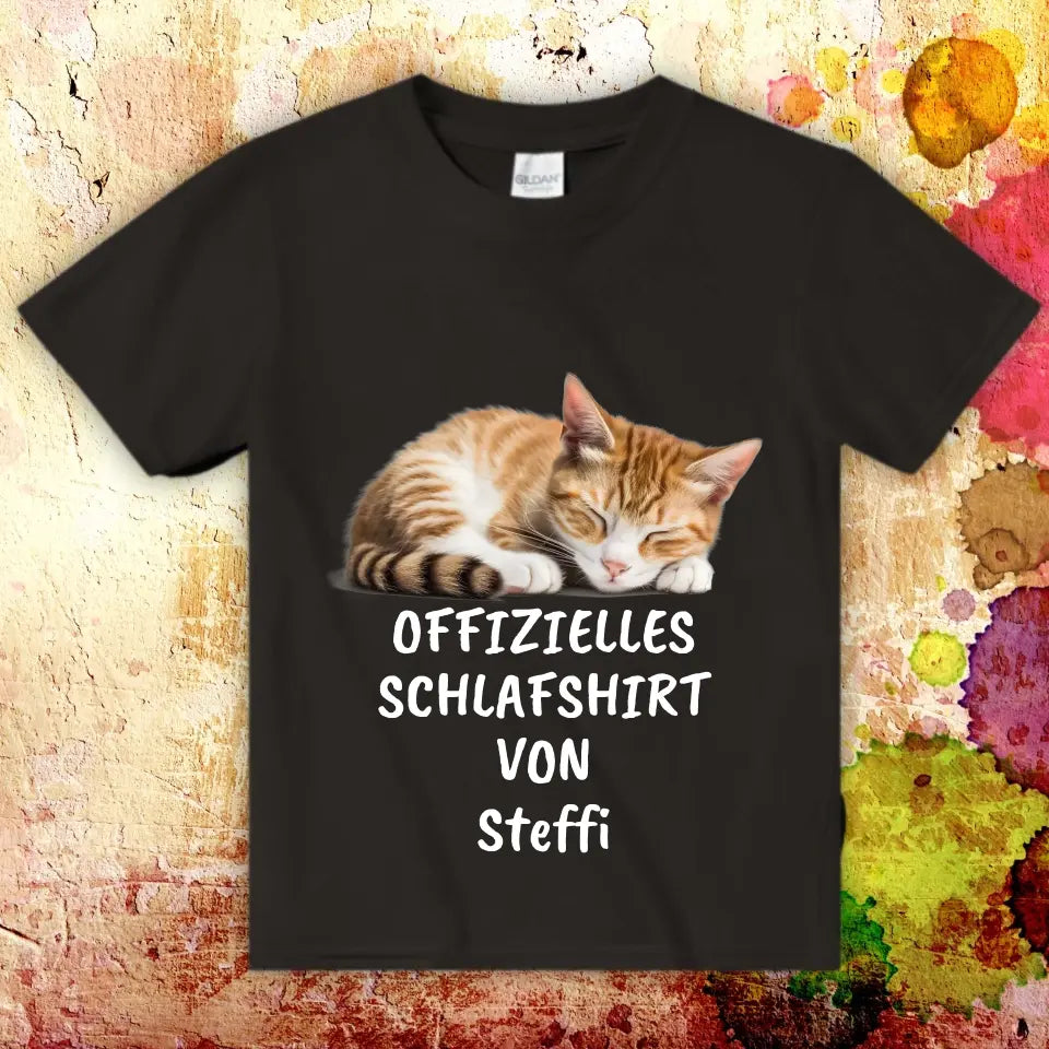 Offizielles Schlafshirt mit deinem Foto - Individuelles T-Shirt