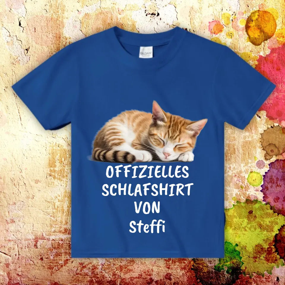Offizielles Schlafshirt mit deinem Foto - Individuelles T-Shirt