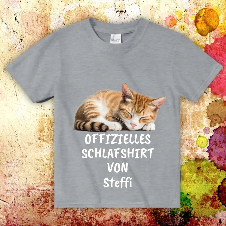 Offizielles Schlafshirt mit deinem Foto - Individuelles T-Shirt