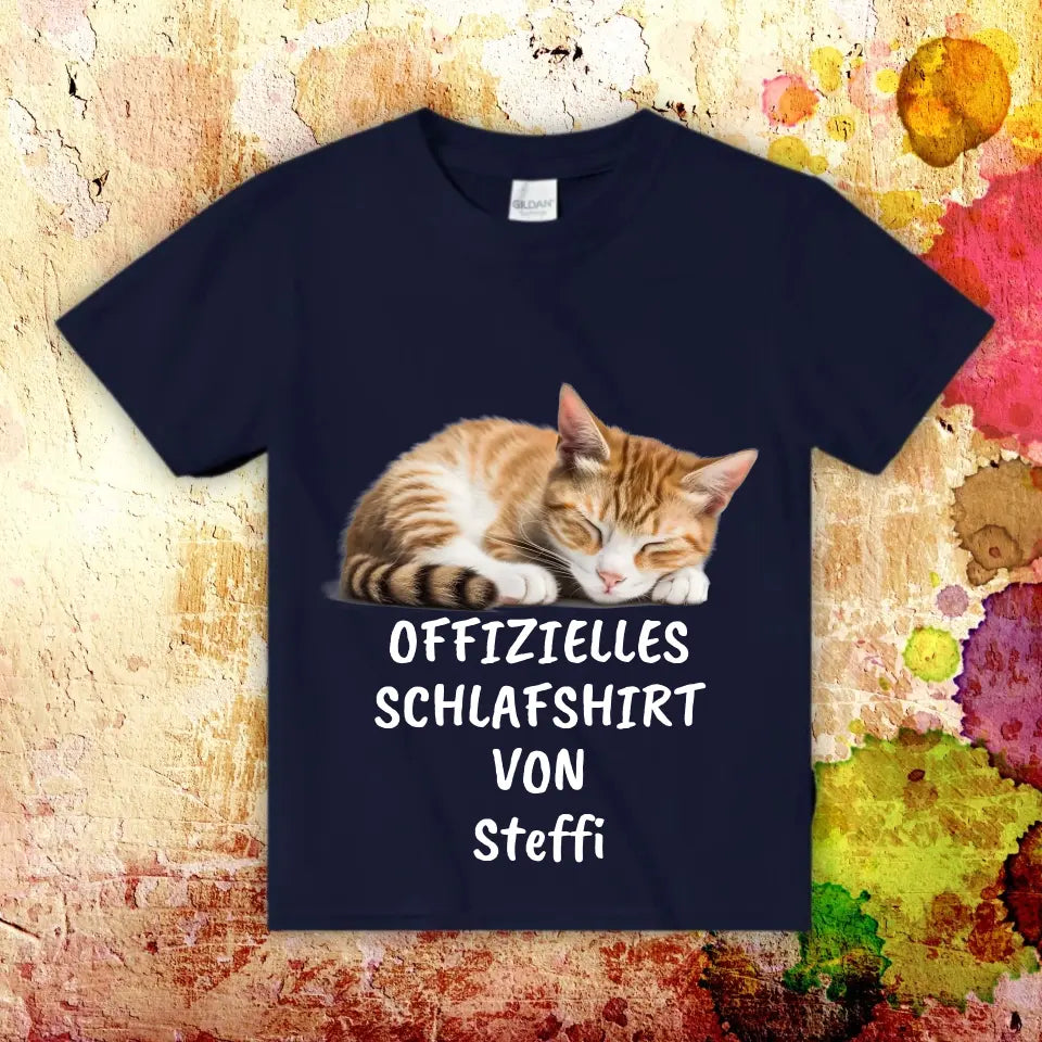 Offizielles Schlafshirt mit deinem Foto - Individuelles T-Shirt
