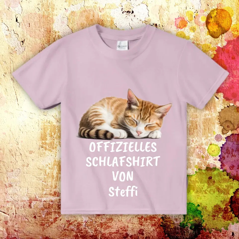 Offizielles Schlafshirt mit deinem Foto - Individuelles T-Shirt