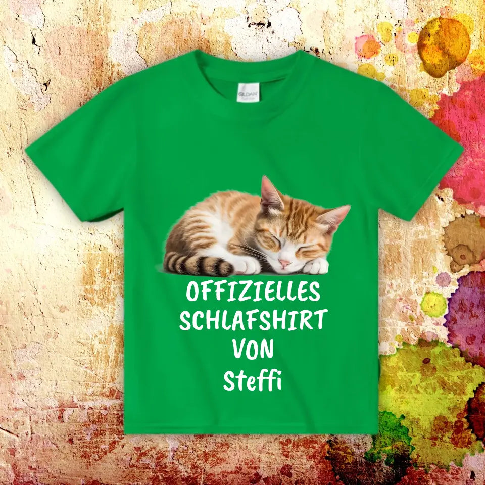 Offizielles Schlafshirt mit deinem Foto - Individuelles T-Shirt
