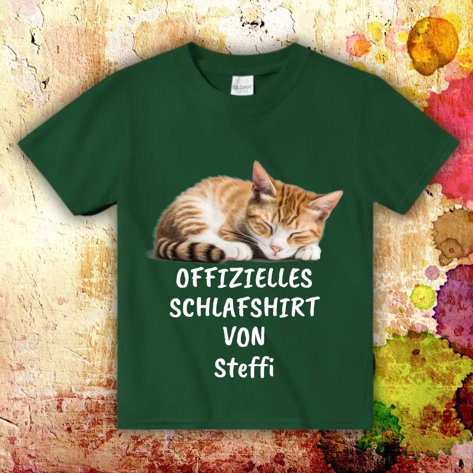 Offizielles Schlafshirt mit deinem Foto - Individuelles T-Shirt