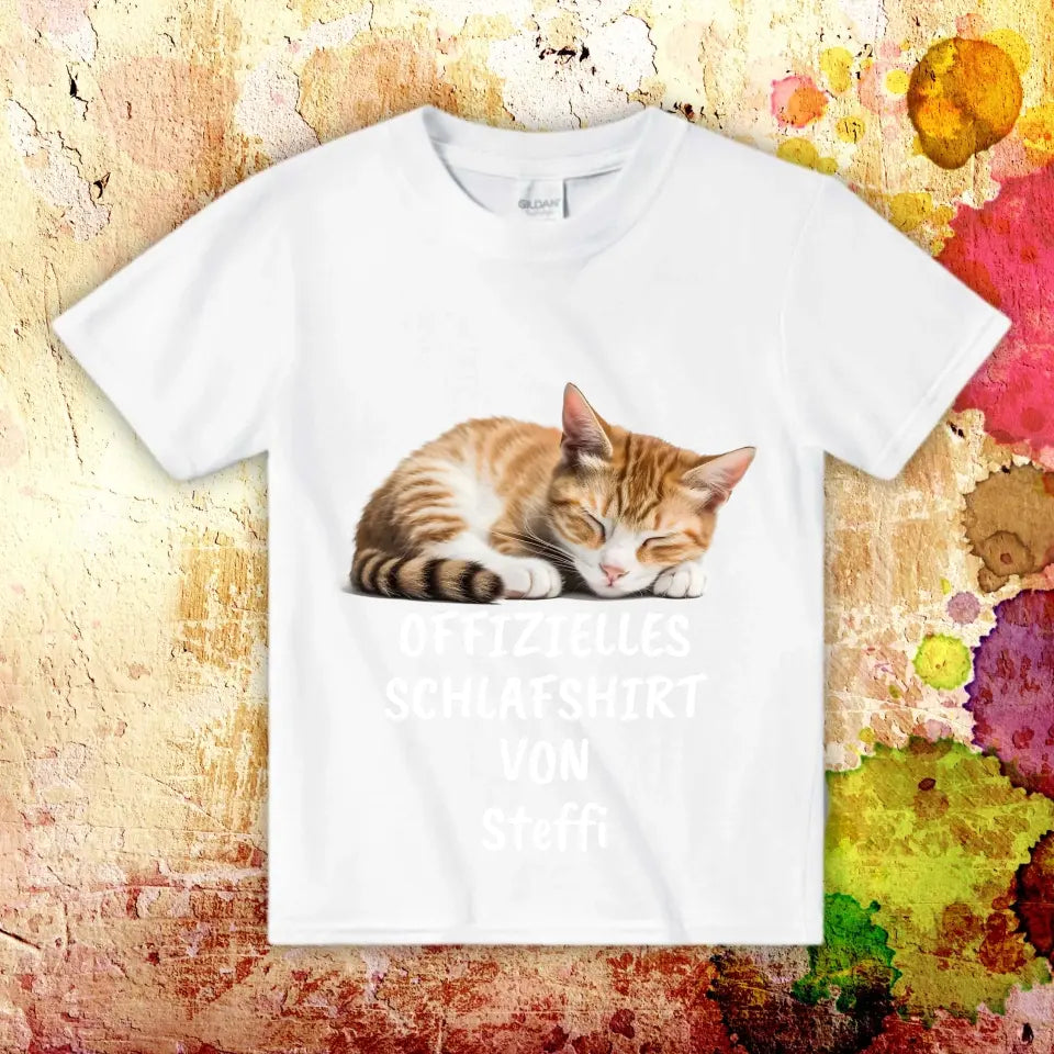 Offizielles Schlafshirt mit deinem Foto - Individuelles T-Shirt