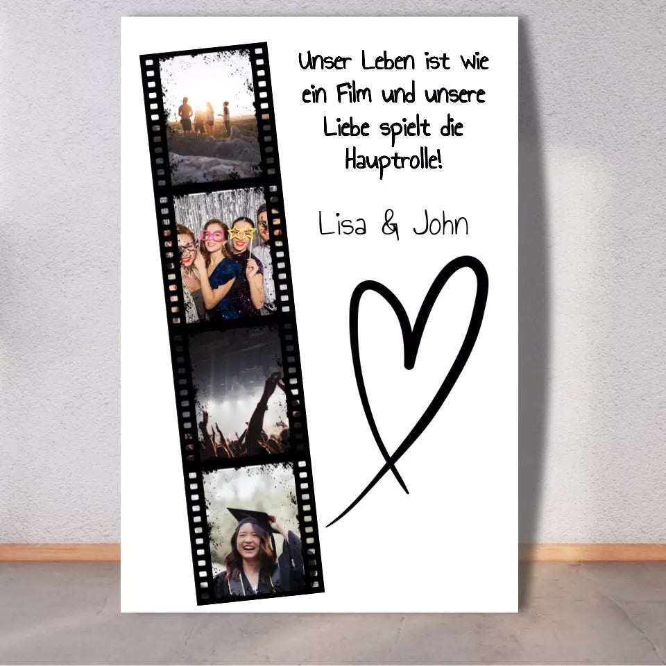 Fimstreifen Collage mit euren Bildern - Individuelles Photoboard