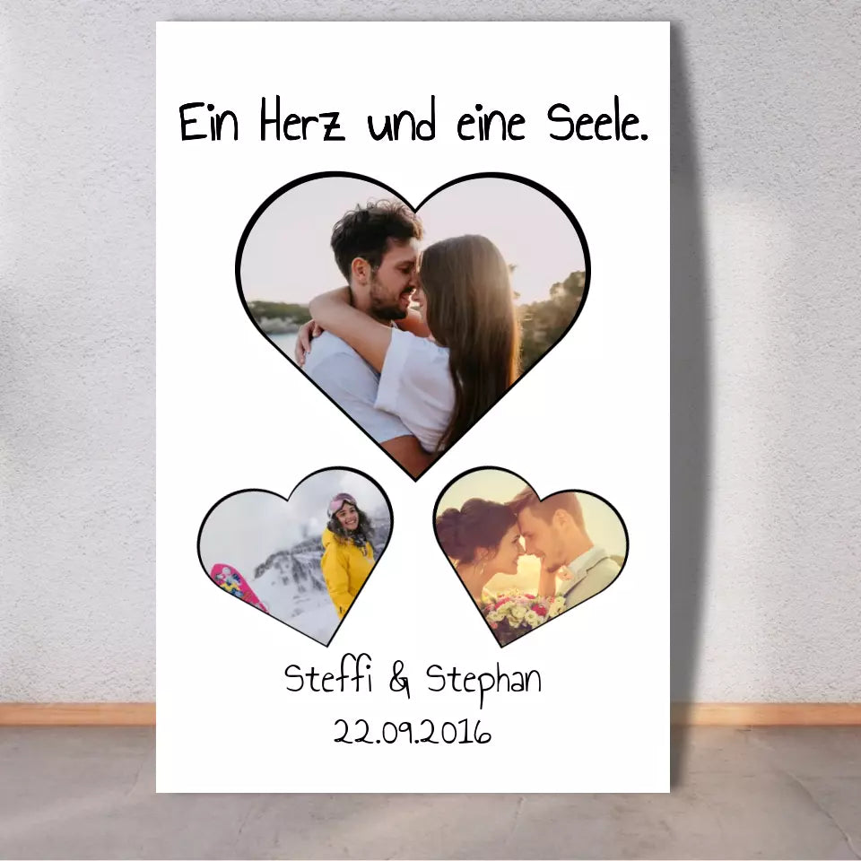 Herz Collage - Individuelles Photoboard