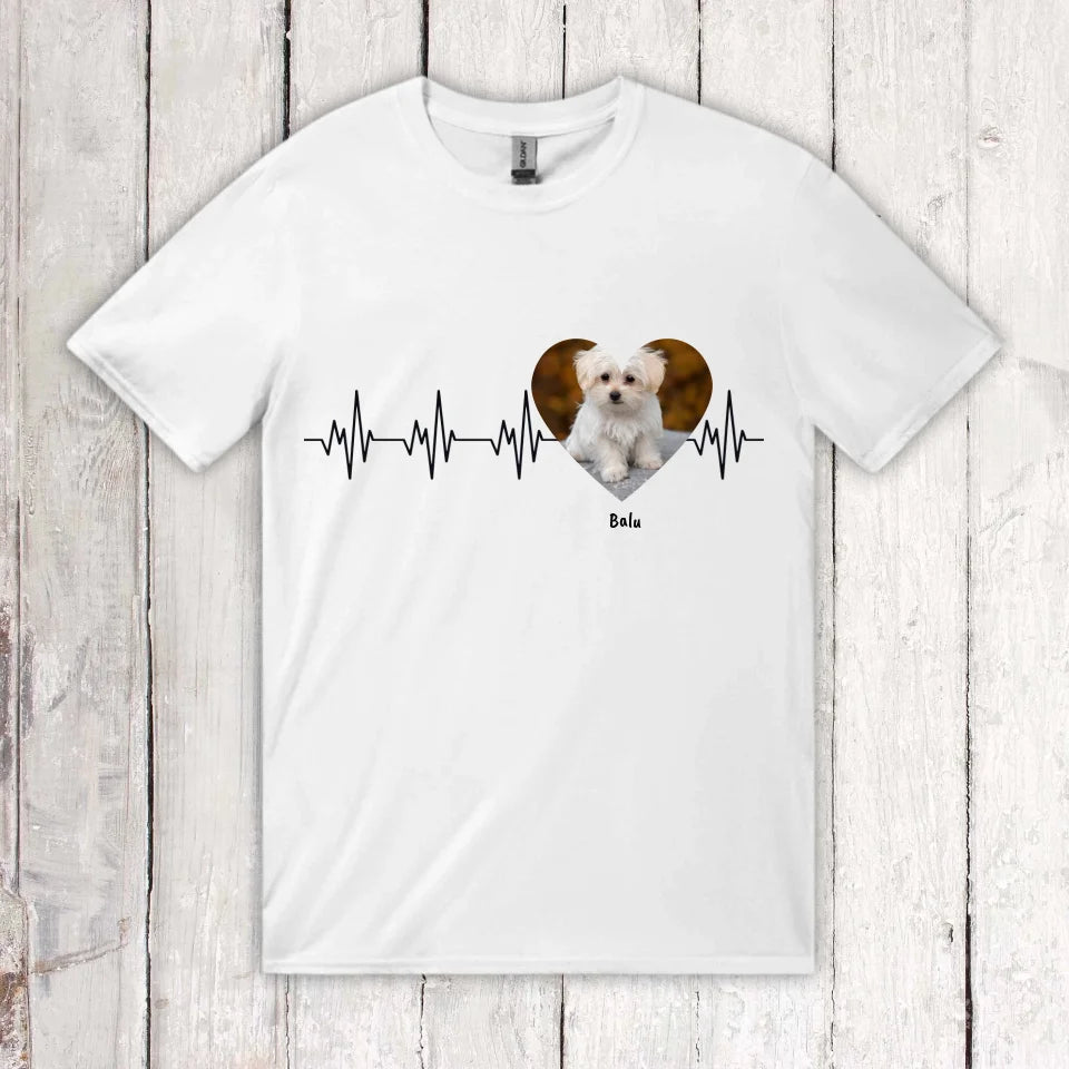 Herzschlag mit Foto - Individueller Hoodie