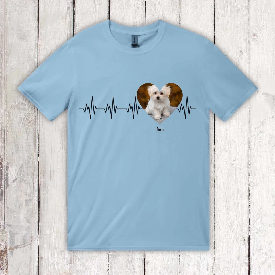 Herzschlag mit Foto - Individueller Hoodie