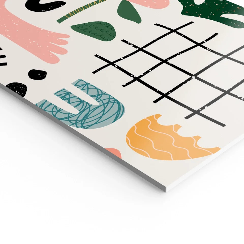 personalisierbares Familienbild ohne Rahmen fertig für die Wand - individuelles Fotoboard