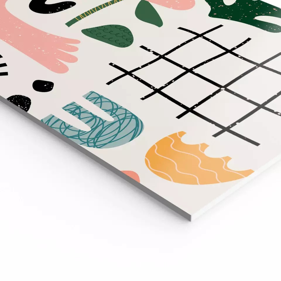 personalisierbares Familienbild ohne Rahmen fertig für die Wand - individuelles Fotoboard