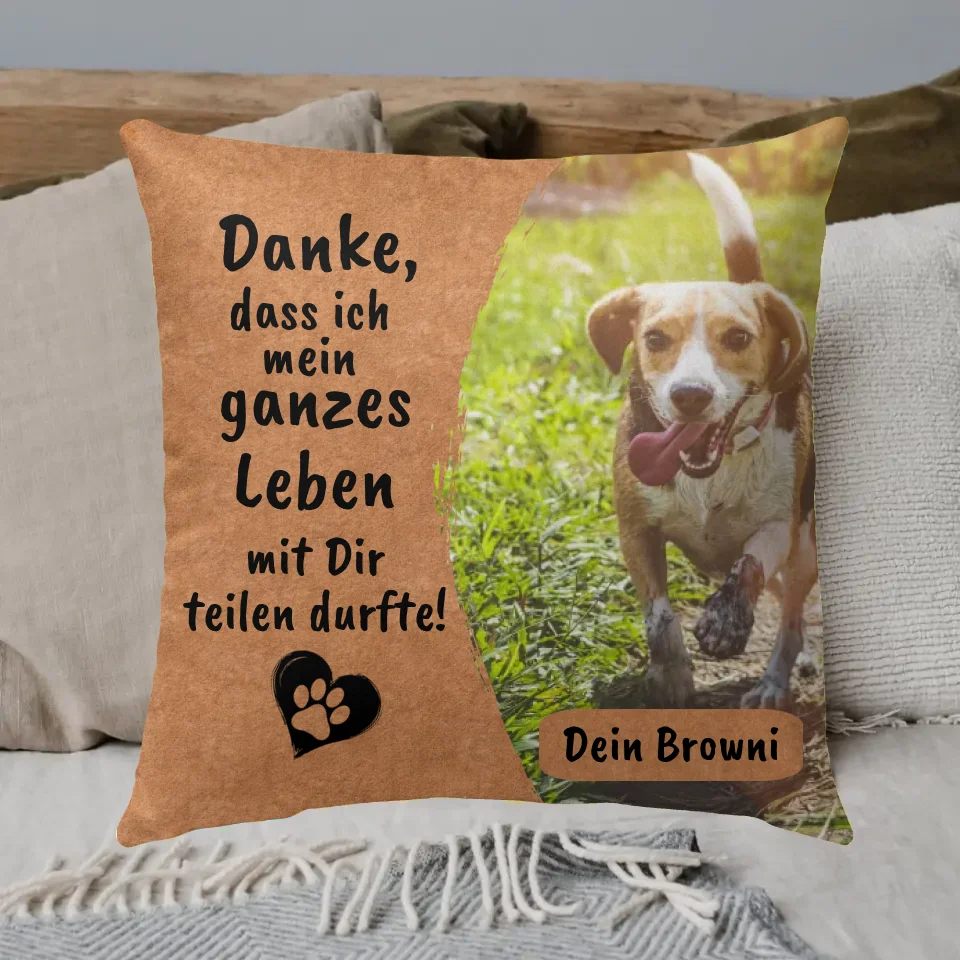 Danke an deine Katze - Individuelles Kissen