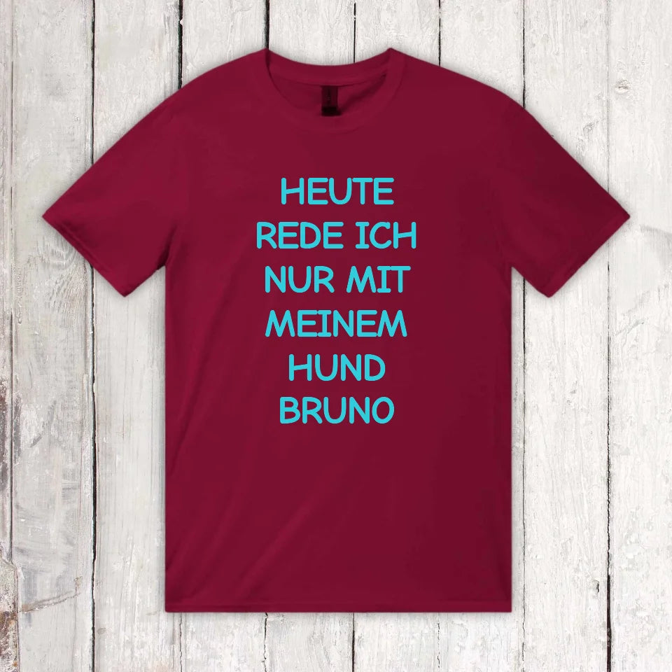 Heute rede ich nur mit meinem Hund - individueller Hoodie