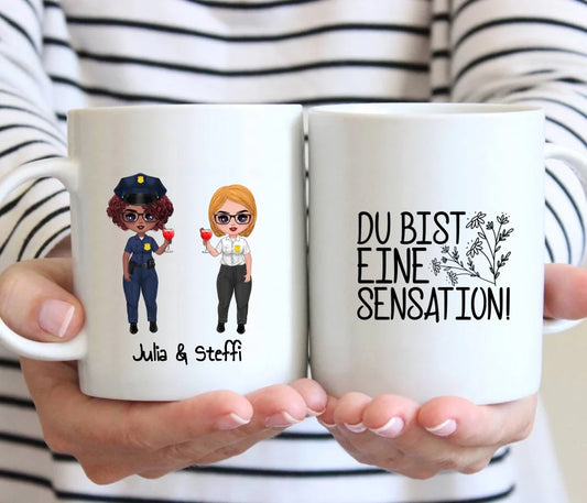 Polizei Besties - Individuelle Tasse