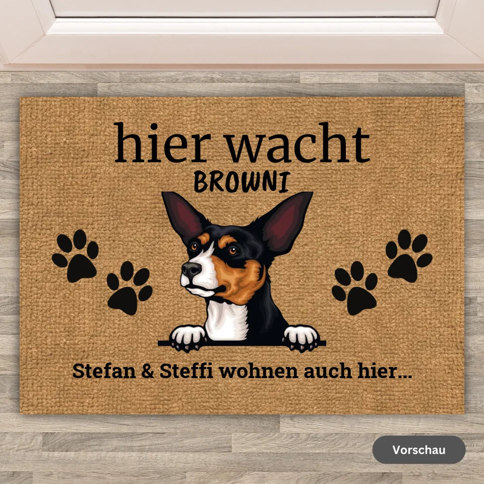 HERE WATCHES - Personalized Dog Doormat