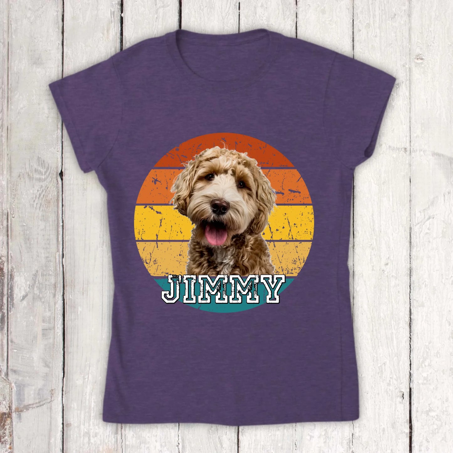 Vintage - Individuelles Foto T-Shirt