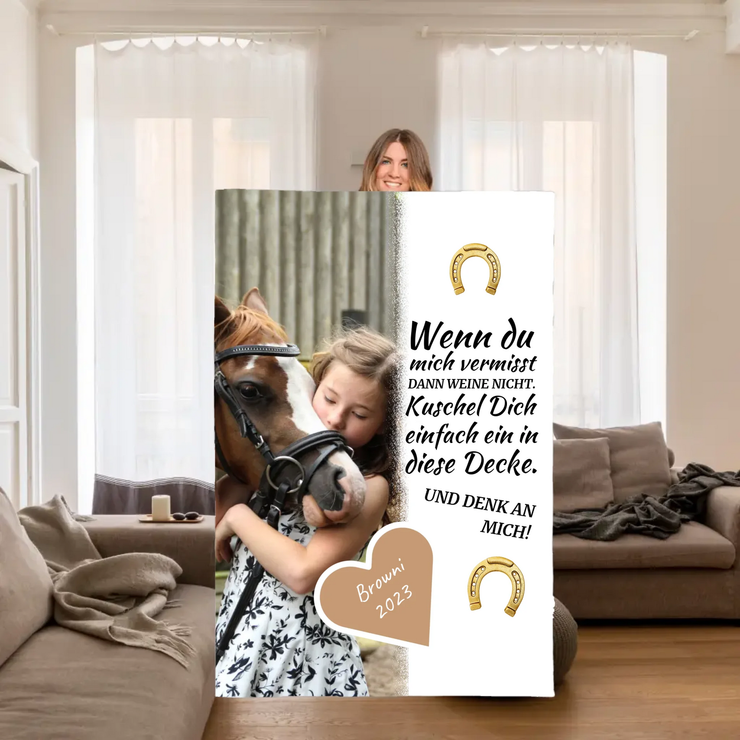 individuelles Pferde Fotokissen