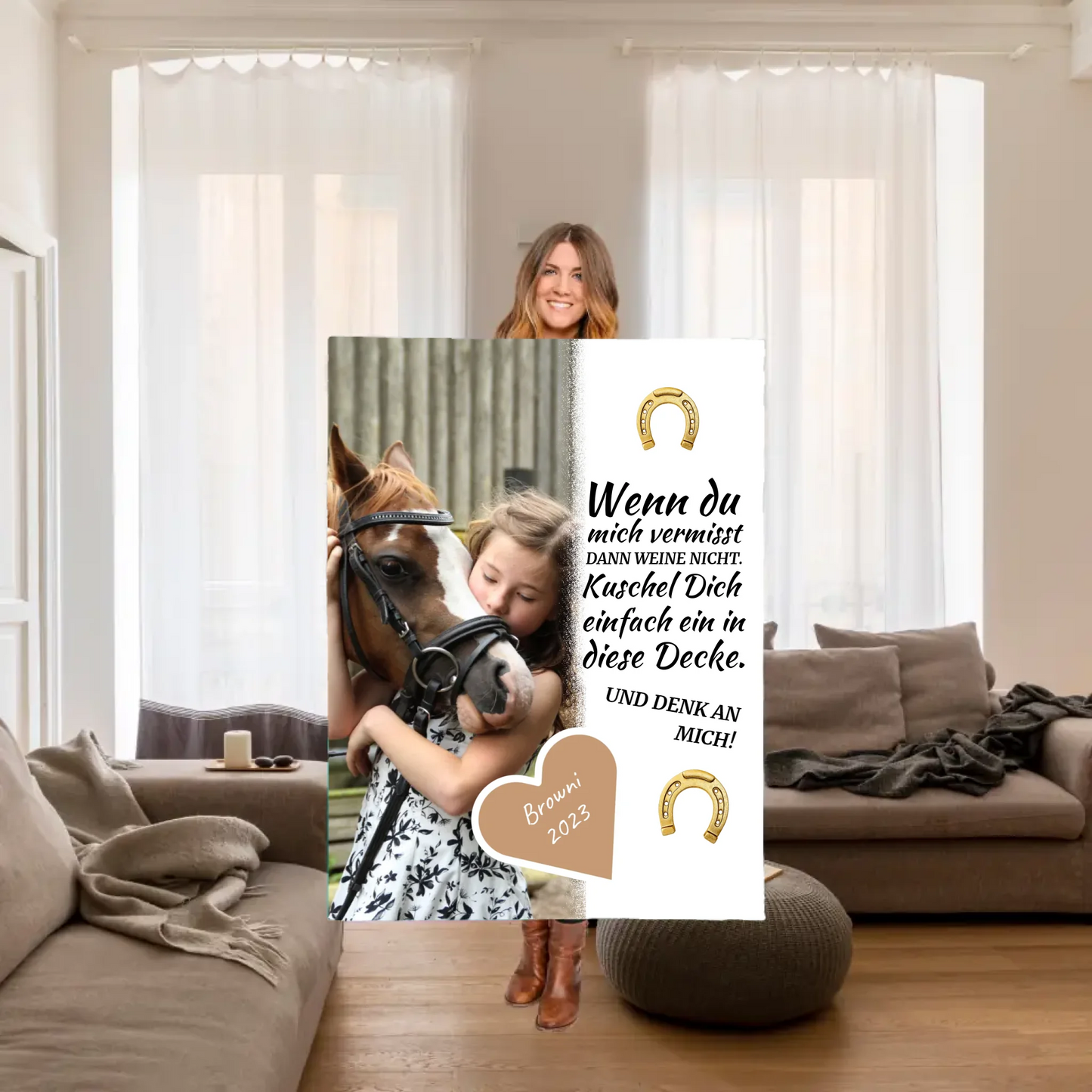 individuelles Pferde Fotokissen