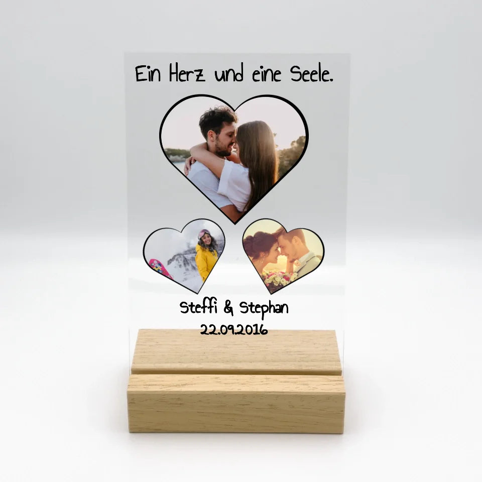 LED Scrabble Ständer - Individuelles Acryl Glas mit Ständer