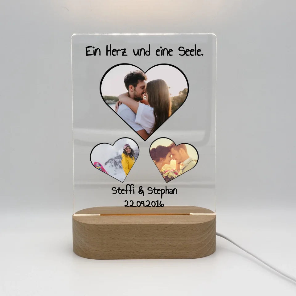 LED Scrabble Ständer - Individuelles Acryl Glas mit Ständer