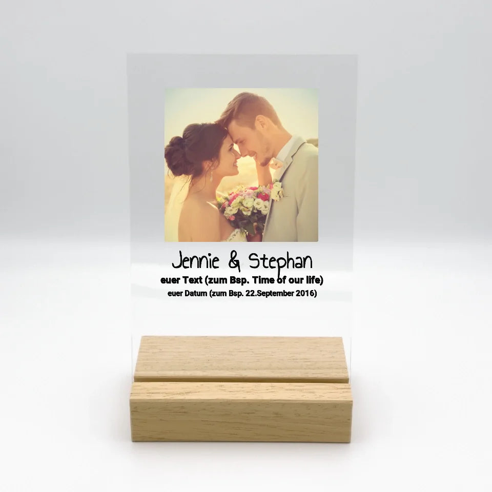 LED Scrabble Ständer - Individuelles Acryl Glas mit Ständer