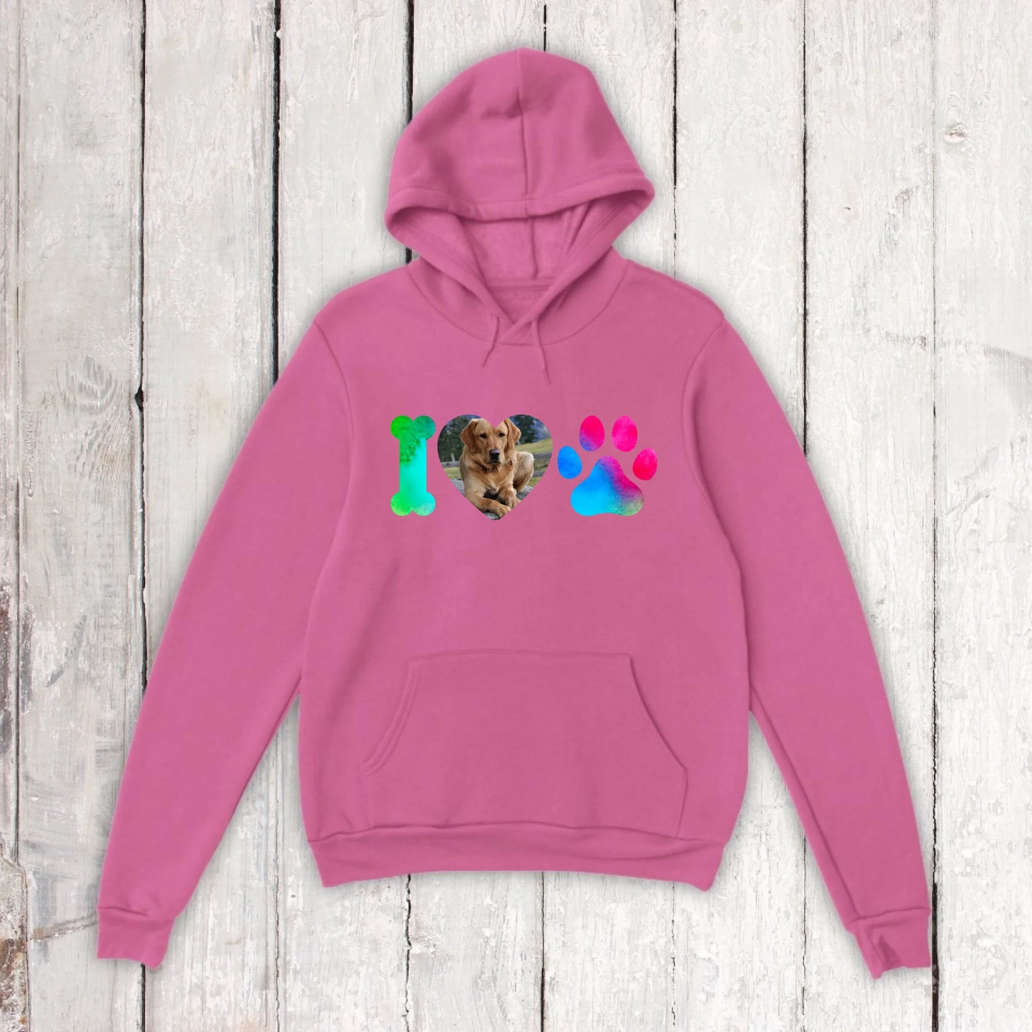 I Love Dogs mit deinem Foto - individuelles T-Shirt