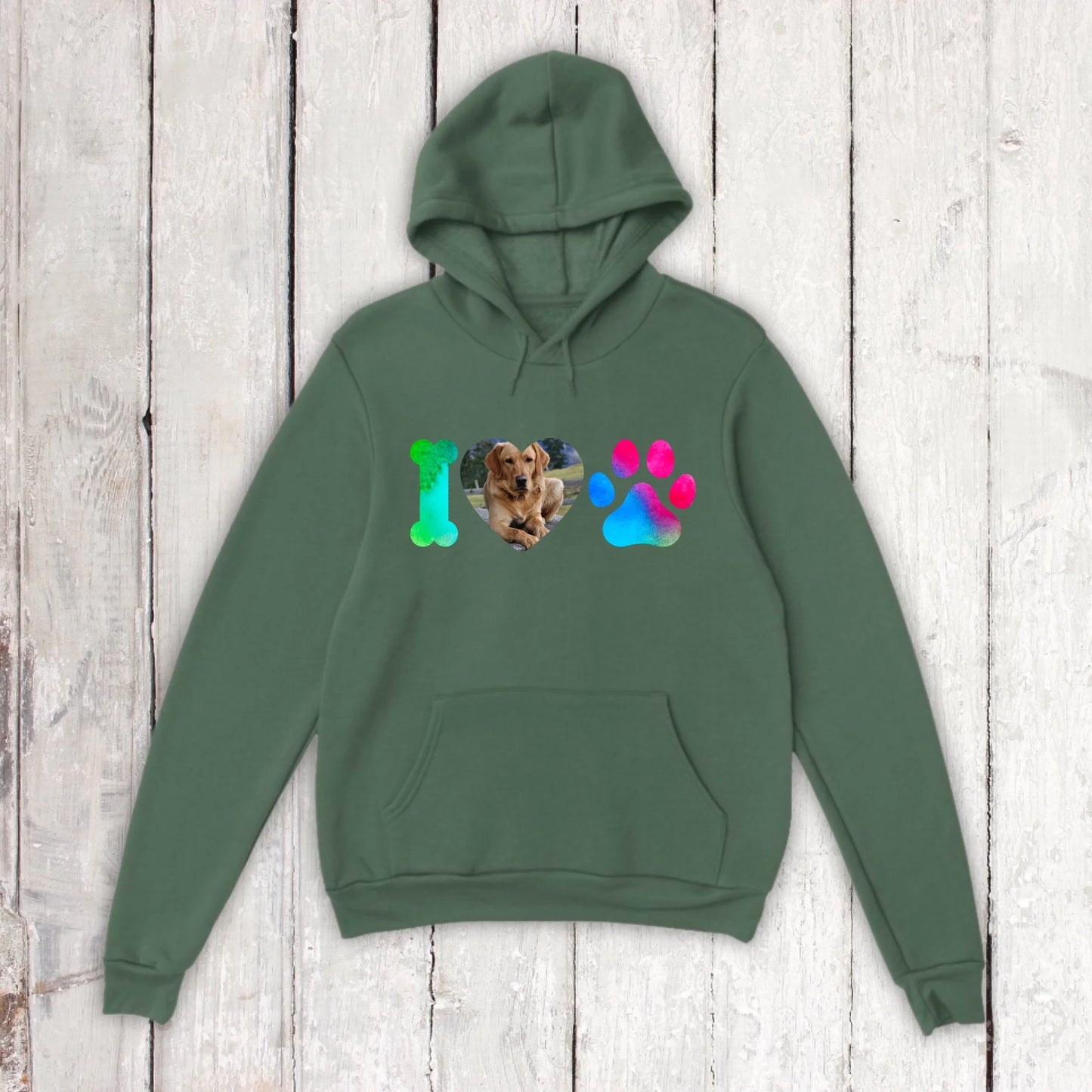 I Love Dogs mit deinem Foto - individuelles T-Shirt
