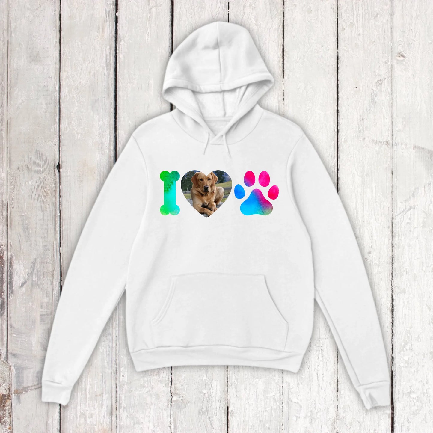 I Love Dogs mit deinem Foto - individuelles T-Shirt