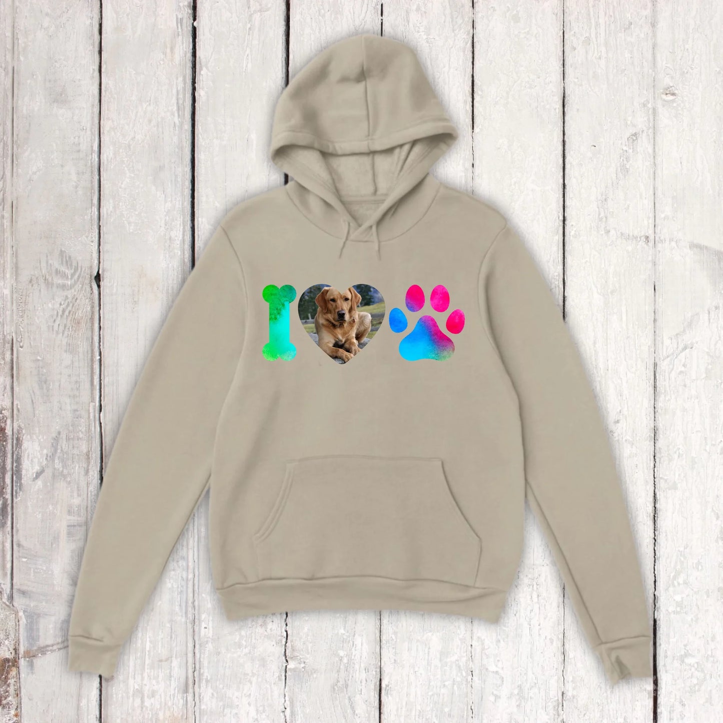 I Love Dogs mit deinem Foto - individuelles T-Shirt