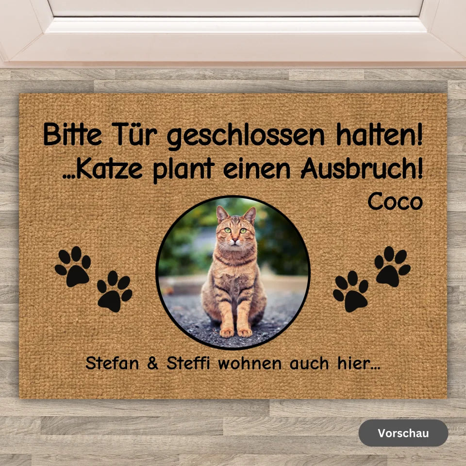 WIR REGIEREN HIER. Katzenliebhaber (Cliparts) - Individuelle Katzen Fußmatte